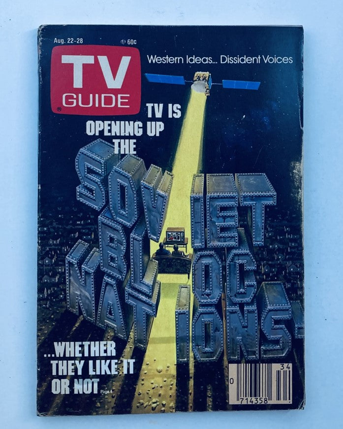 TV Guide Magazine August 22 1987 Soviet Bloc Nations Pittsburgh Metro Ed.