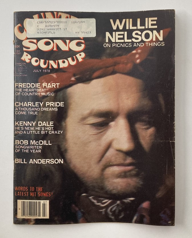 VTG Country Song Roundup Magazine July 1978 Willie Nelson & Freddie Hart