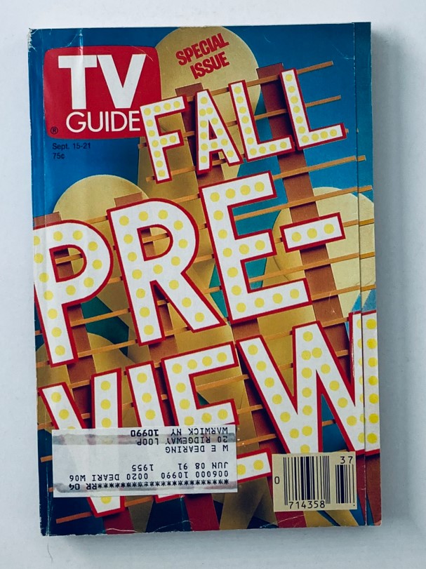 TV Guide Magazine September 15 1990 Fall Preview Special NY Metro Ed.