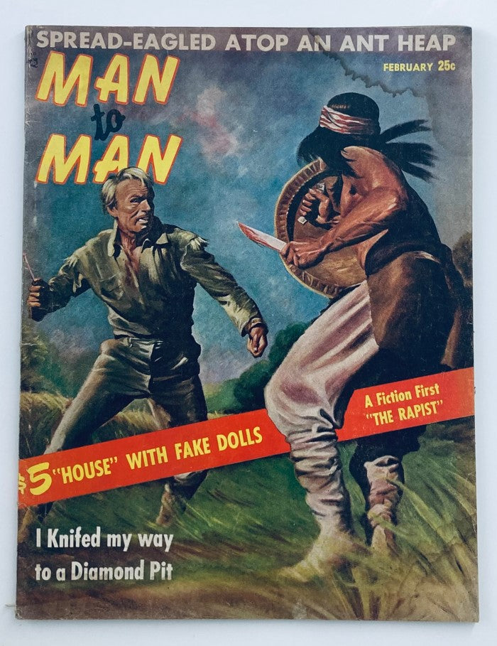 VTG Man to Man Magazine February 1958 Vol 8 #4 The 3 Hoss System No Label