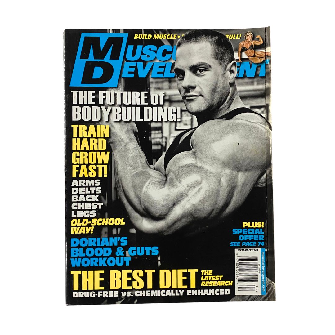 Muscular Development Magazine September 2009 Evan Centopani Cover No Label