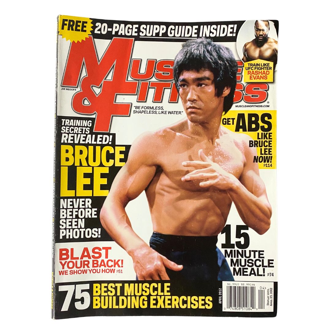 Muscle & Fitness Magazine April 2012 Bruce Lee Cover No Label GD Interior