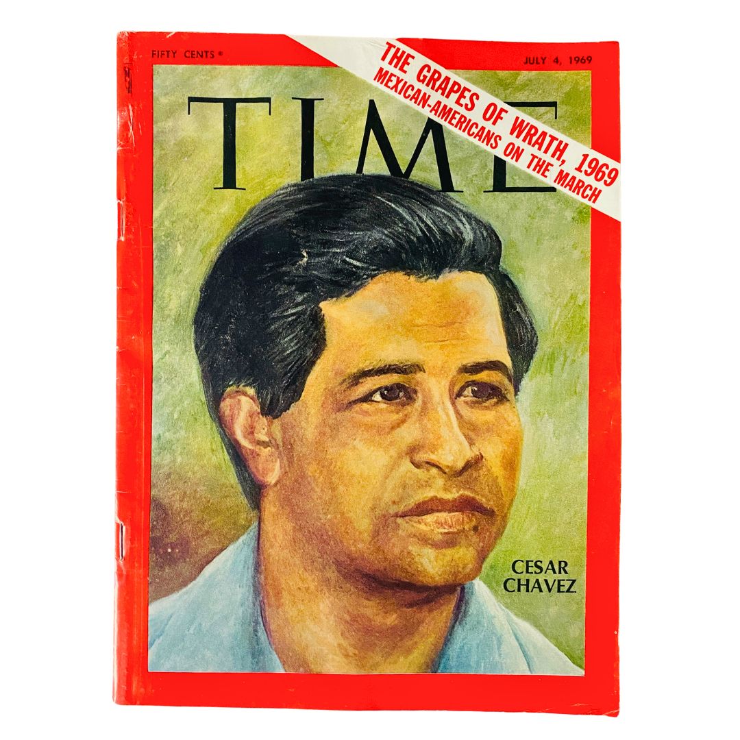 VTG Time Magazine July 4 1969 Cesar Chavez The Grapes of Wrath No Label