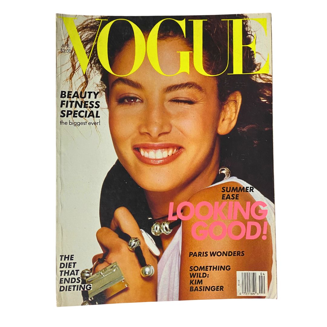 VTG Vogue Magazine April 1988 Kara Young by Richard Avedon No Label