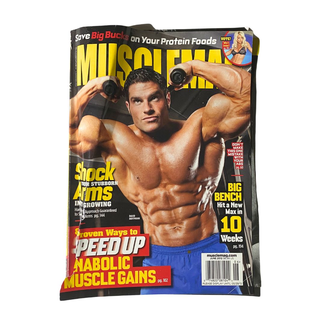 MuscleMag Magazine June 2012 No. 361 David Hoffman No Label GD Interior