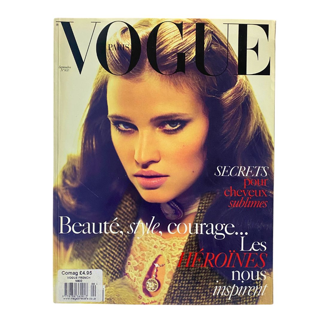 Vogue Paris Magazine September 2009 Lara Stone Cover No Label