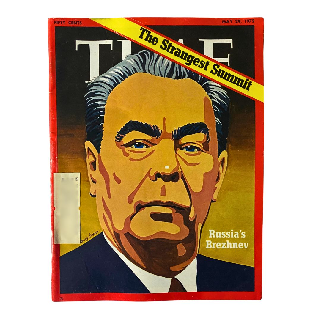 VTG Time Magazine May 29 1972 Russia's Leonid Brezhnev The Strangest Summit