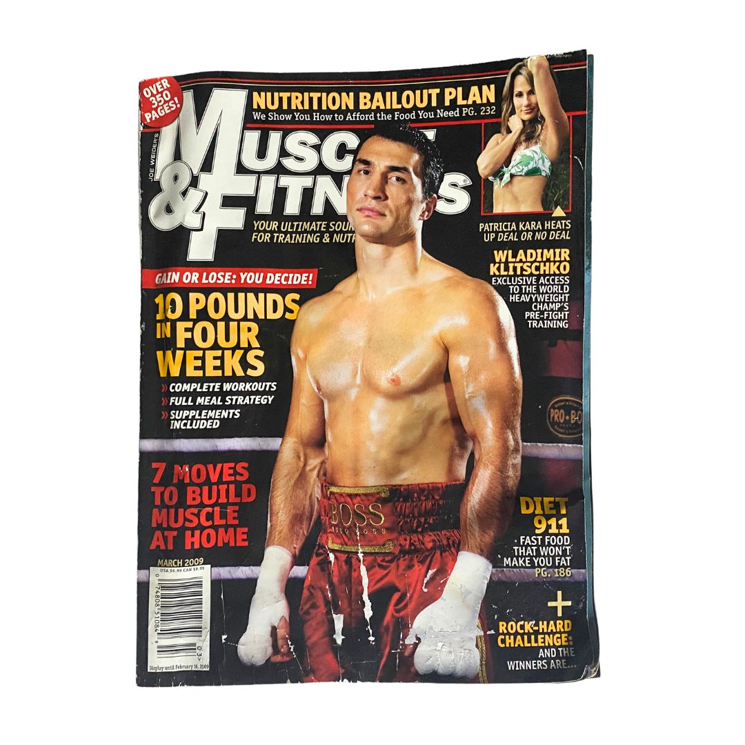 Muscle & Fitness Magazine March 2009 Wladmir Klitschko Cover No Label