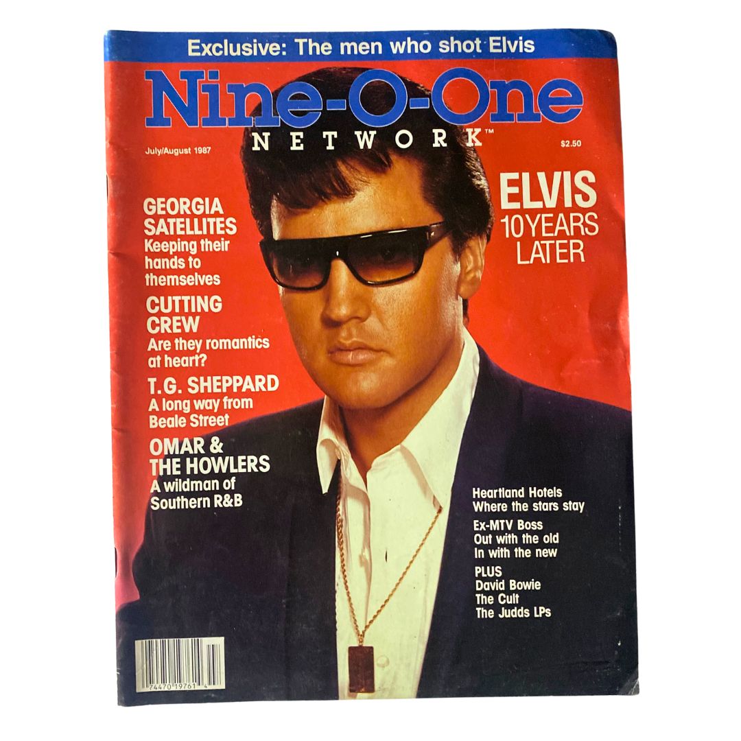 VTG Nine-O-One Network Magazine July / August 1987 Elvis Presley No Label