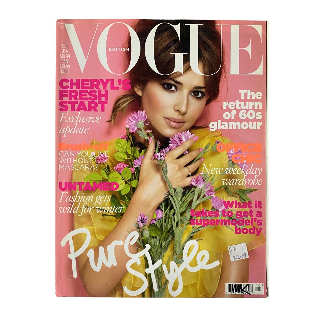 British Vogue UK Magazine October 2010 Cheryl Cole Cover No Label