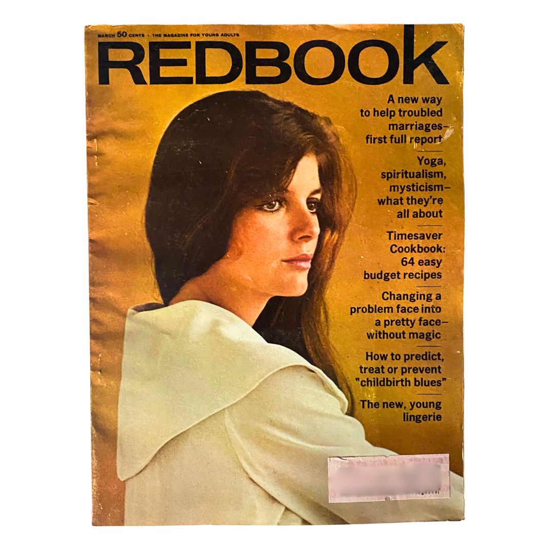 VTG Redbook Magazine March 1968 Vol 130 No. 5 Timesaver Cookbooks Budget Recipes