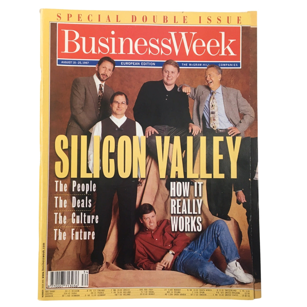 Cover of Business Week Magazine, August 18-25, 1997 issue, featuring the cover story 'Silicon Valley: How It Really Works,' with insights into the tech industry's inner workings.