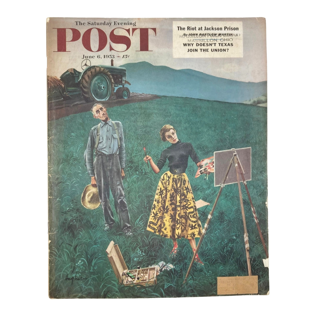 Saturday Evening Post Magazine June 6 1953 Miss Brushley - George Hughes