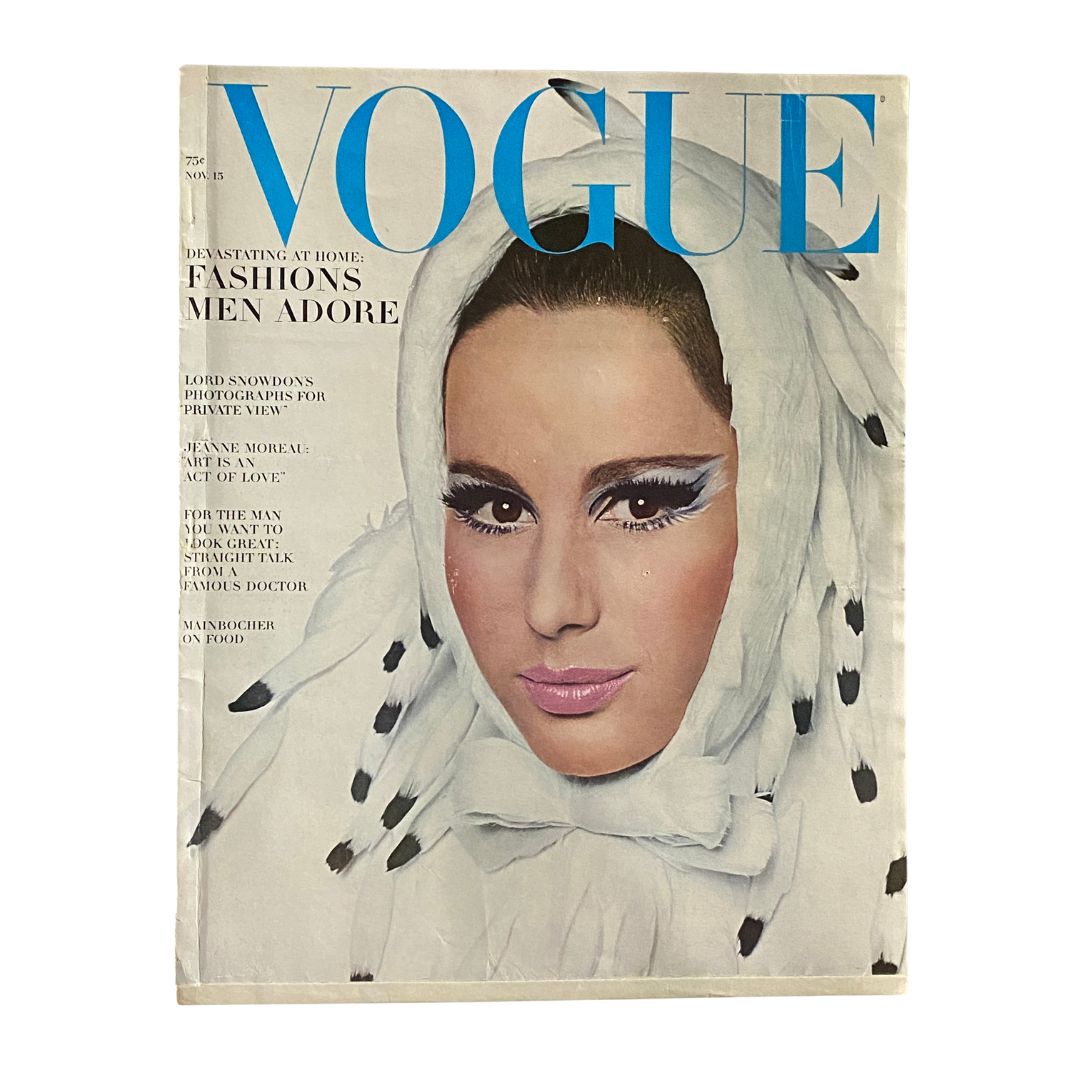 VTG Vogue Magazine November 15 1965 Brigitte Bauer by Bert Stern No Label