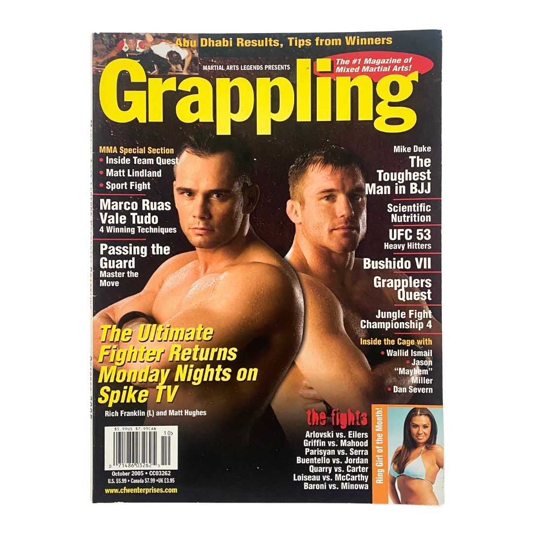 Martial Arts Legend Grappling Magazine October 2005 Rich Franklin & Matt Hughes