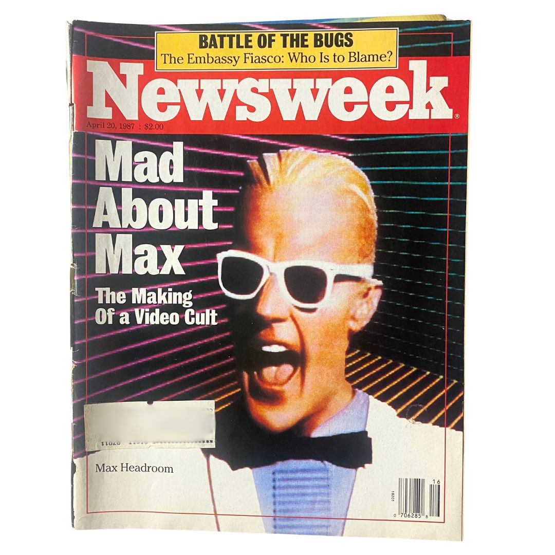 VTG Newsweek Magazine April 20 1987 Max Headroom The Making of a Video Cult