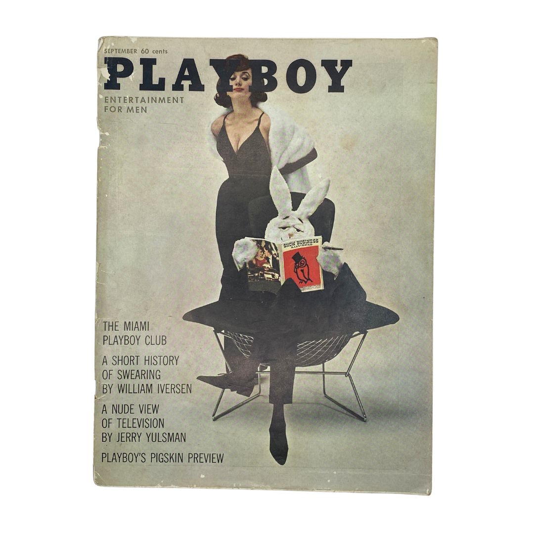 VTG Playboy Magazine September 1961 Christa Speck w Centerfold No Label