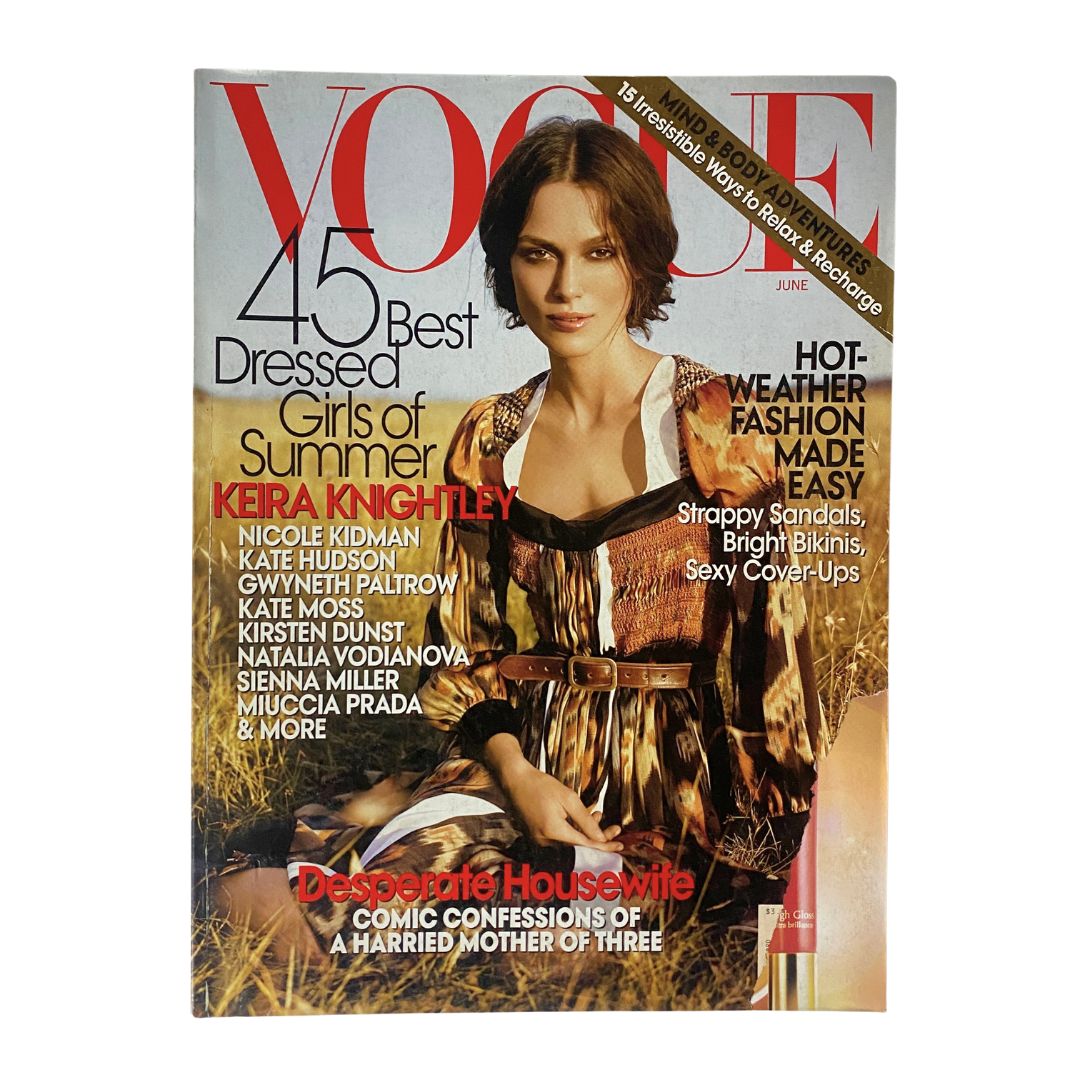 Vogue Magazine June 2007 Keira Knightley by Arthur Elgort No Label