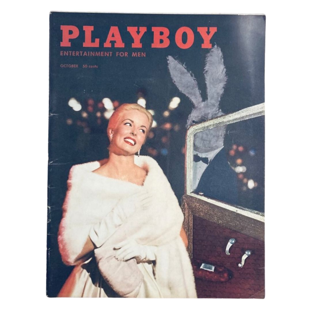 VTG Playboy Magazine October 1957 Colleen Farrington w Centerfold No Label