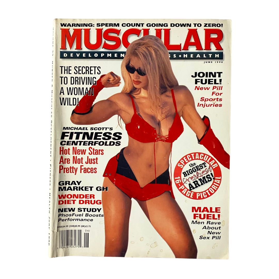 Muscular Development Magazine June 1996 Keli Carroll Cover No Label