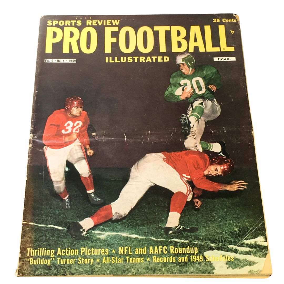 VTG Sports Review Pro Football Illustrated Vol. 9 #4 1949 - NFL & AAFC Roundup