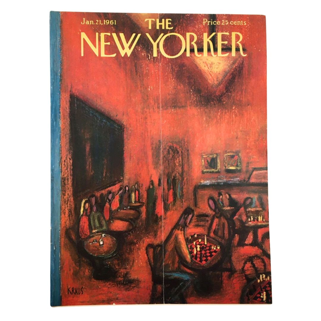 The New Yorker Full Magazine January 21 1961 Chess Game by Robert Kraus