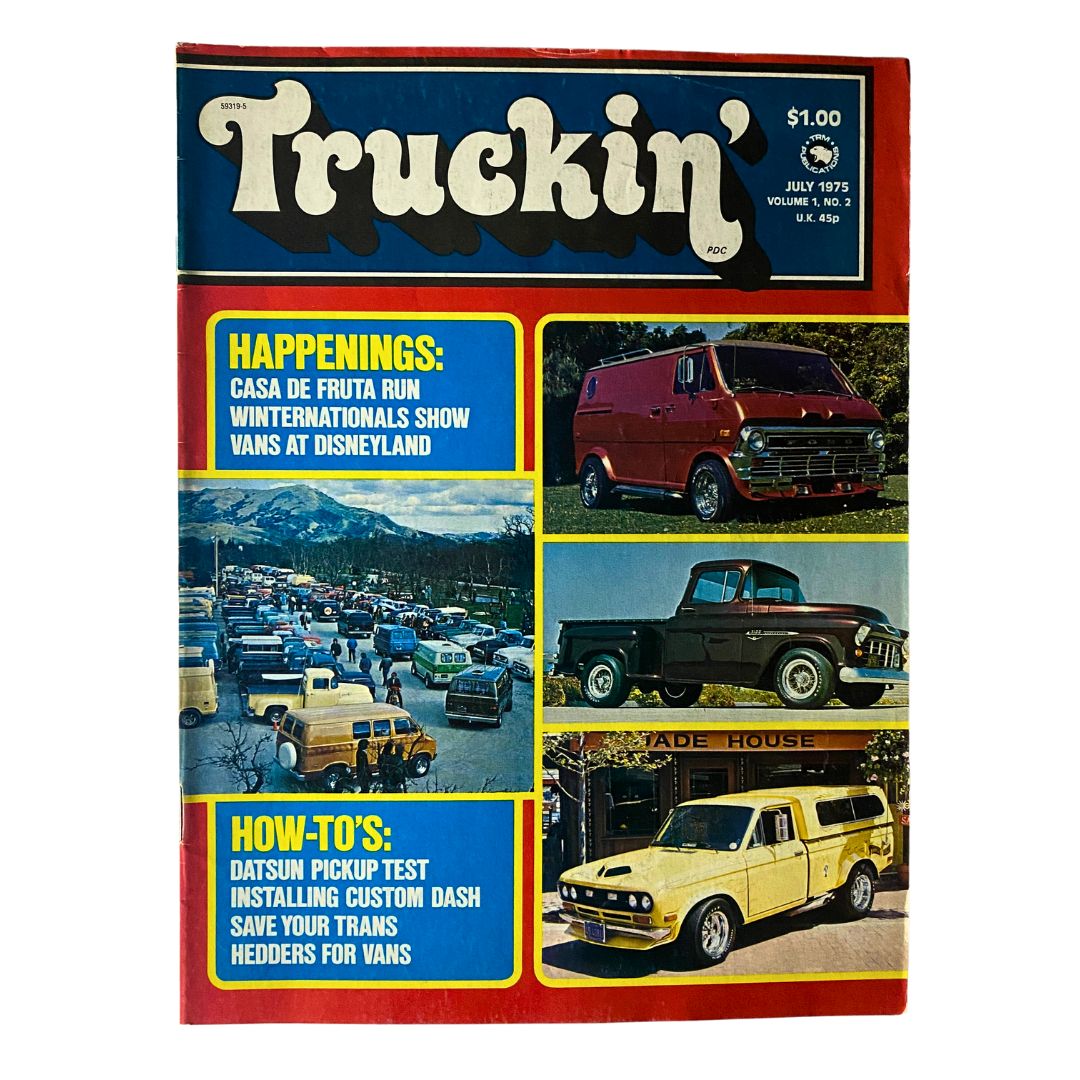 VTG Truckin' Magazine July 1975 Casa De Fruta Run Winternationals Show No Label