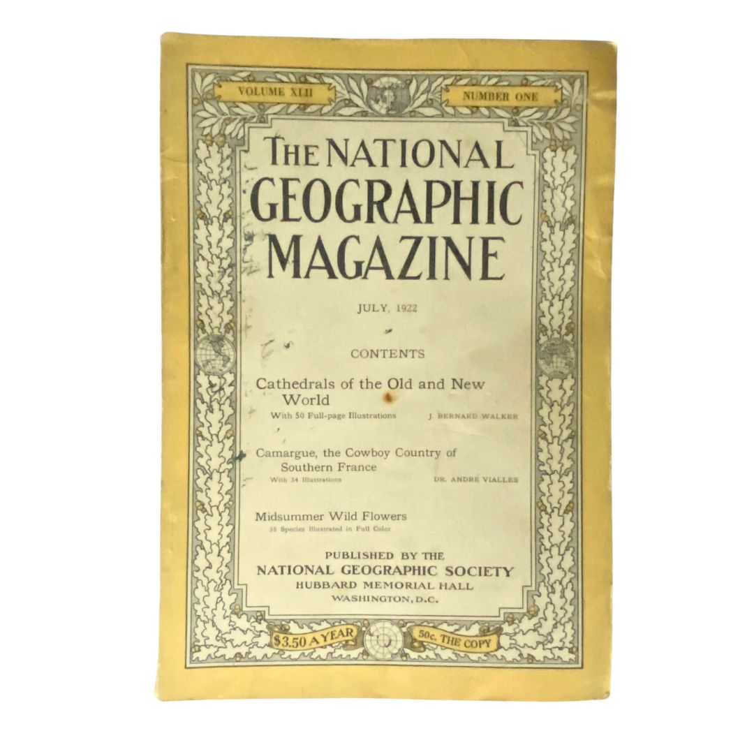 National Geographic Magazine July 1922 Midsummer Wild Flowers No Label