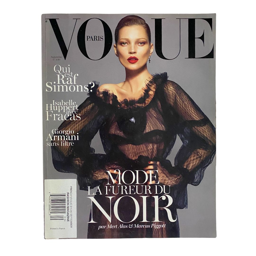 Vogue Paris Magazine September 2012 Kate Moss by Alas & Piggott No Label VG