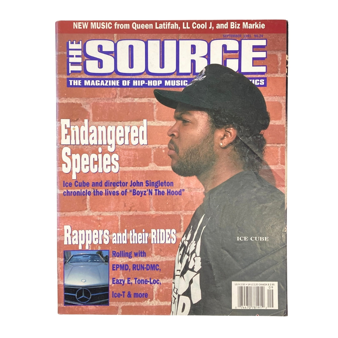 The Source Magazine September 1991 No. 24 Ice Cube in Boyz'N The Hood No Label