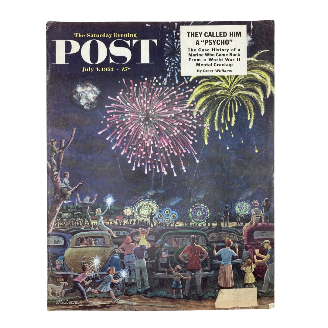 Saturday Evening Post Magazine July 4 1953 The 4th of July Sky - Ben Prins