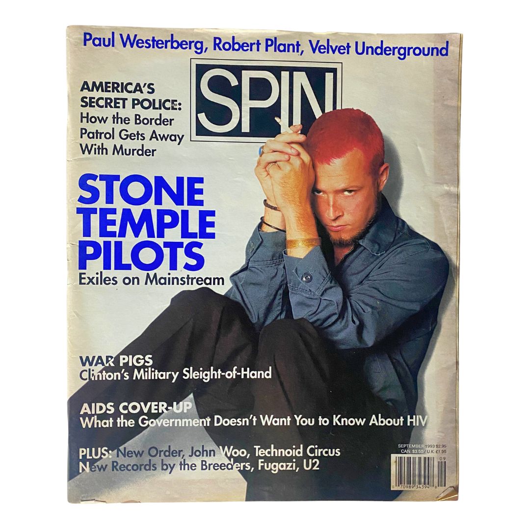 Spin Magazine September 1993 Vol 9 No. 6 Stone Temple Pilots No Label