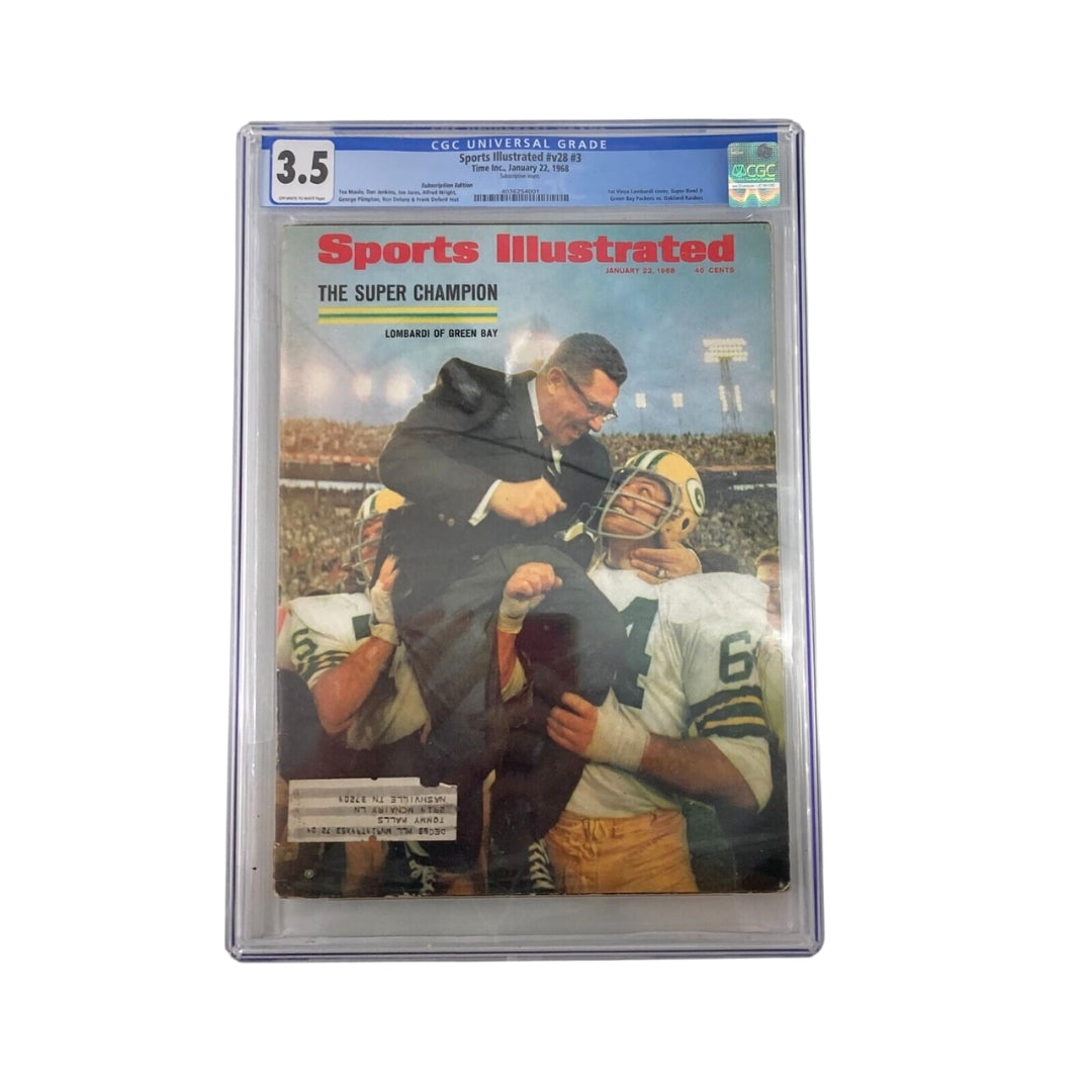 VTG Sports Illustrated Magazine January 22 1968 Lombardi of Green Bay Graded 3.5