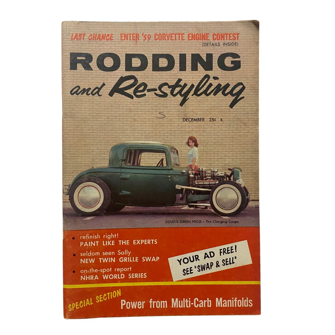 VTG Rodding & Re-Styling Magazine December 1958 Ewing's Going Deuce No Label