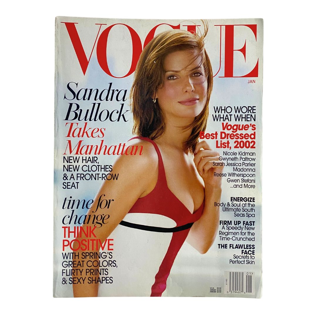 Vogue Magazine January 2003 Sandra Bullock by Steven Meisel No Label