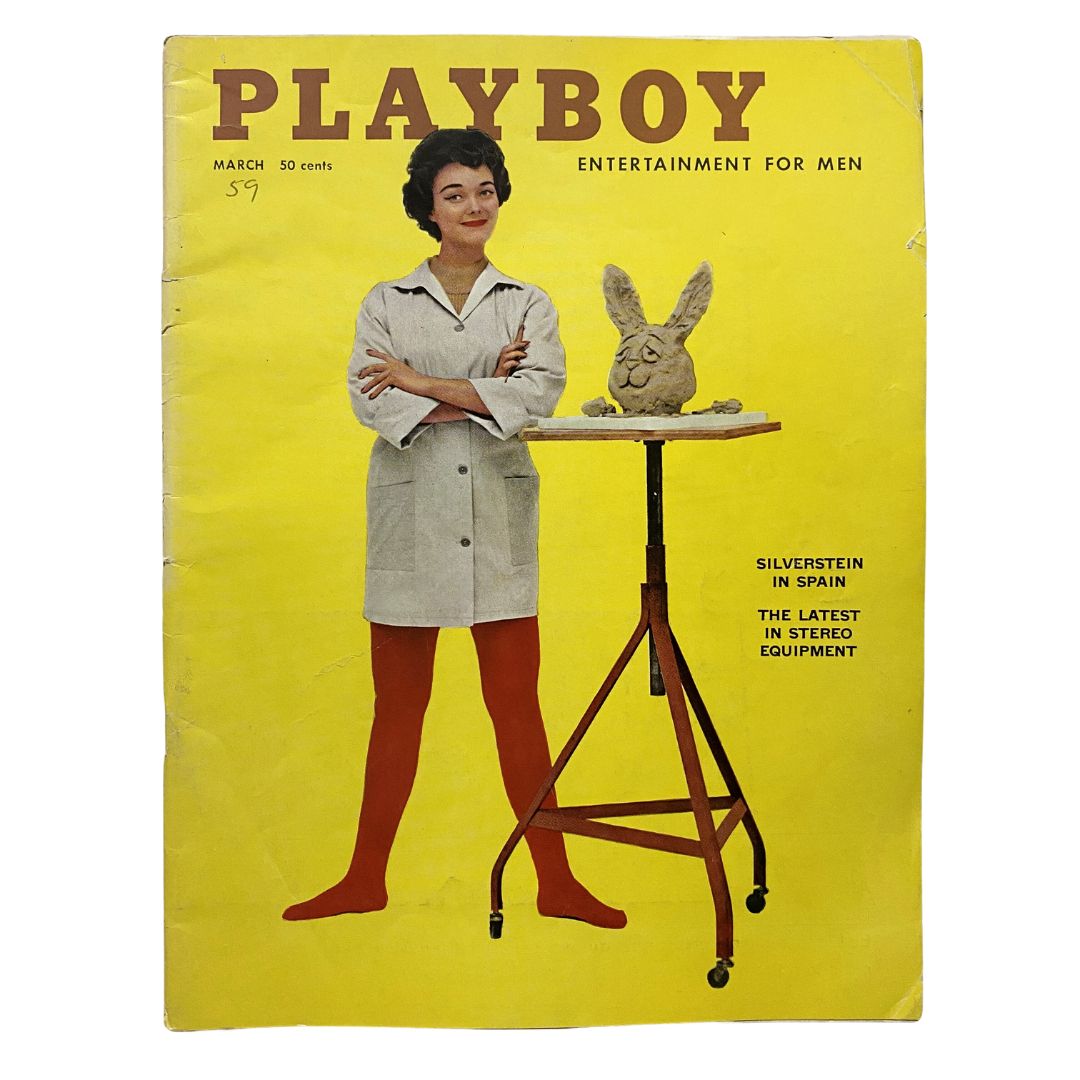 VTG Playboy Magazine March 1959 Audrey Daston w Centerfold No Label