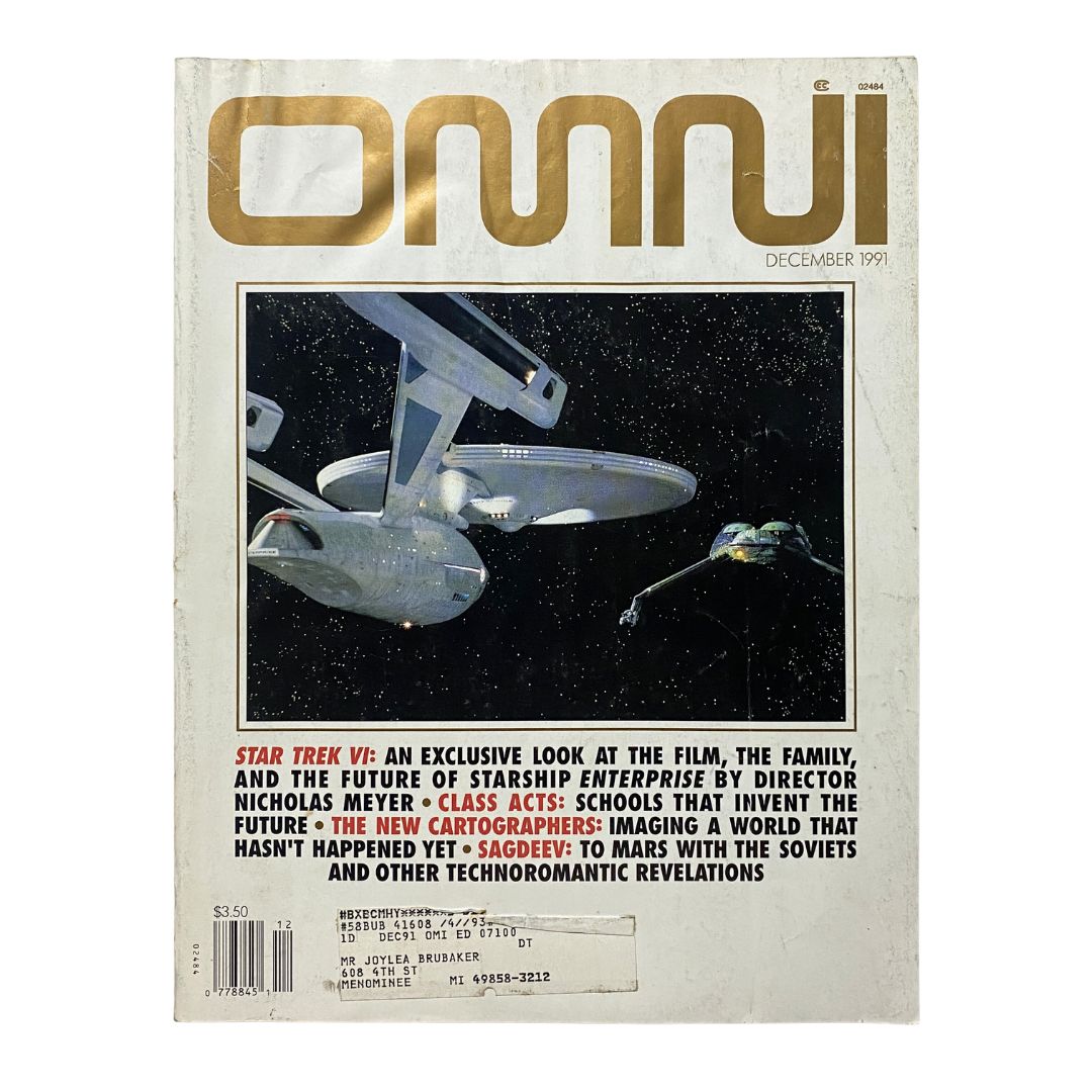 Omni Magazine December 1991 Vol 14 No. 3 Star Trek VI and The New Cartographers