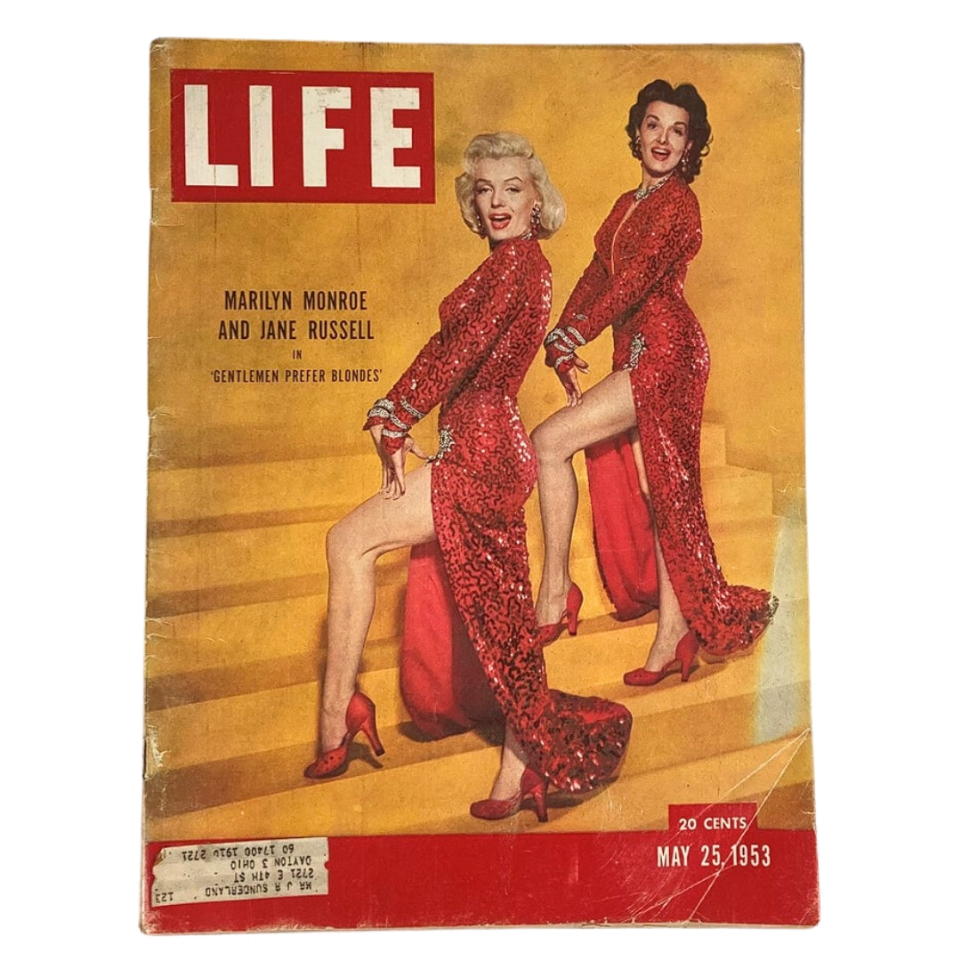 VTG Life Magazine May 25 1953 Vol 34 #21 Marilyn Monroe and Jane Russell Movie