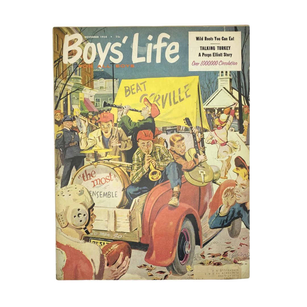 VTG Boys' Life for All Boys Magazine November 1954 Folks from Boyertown