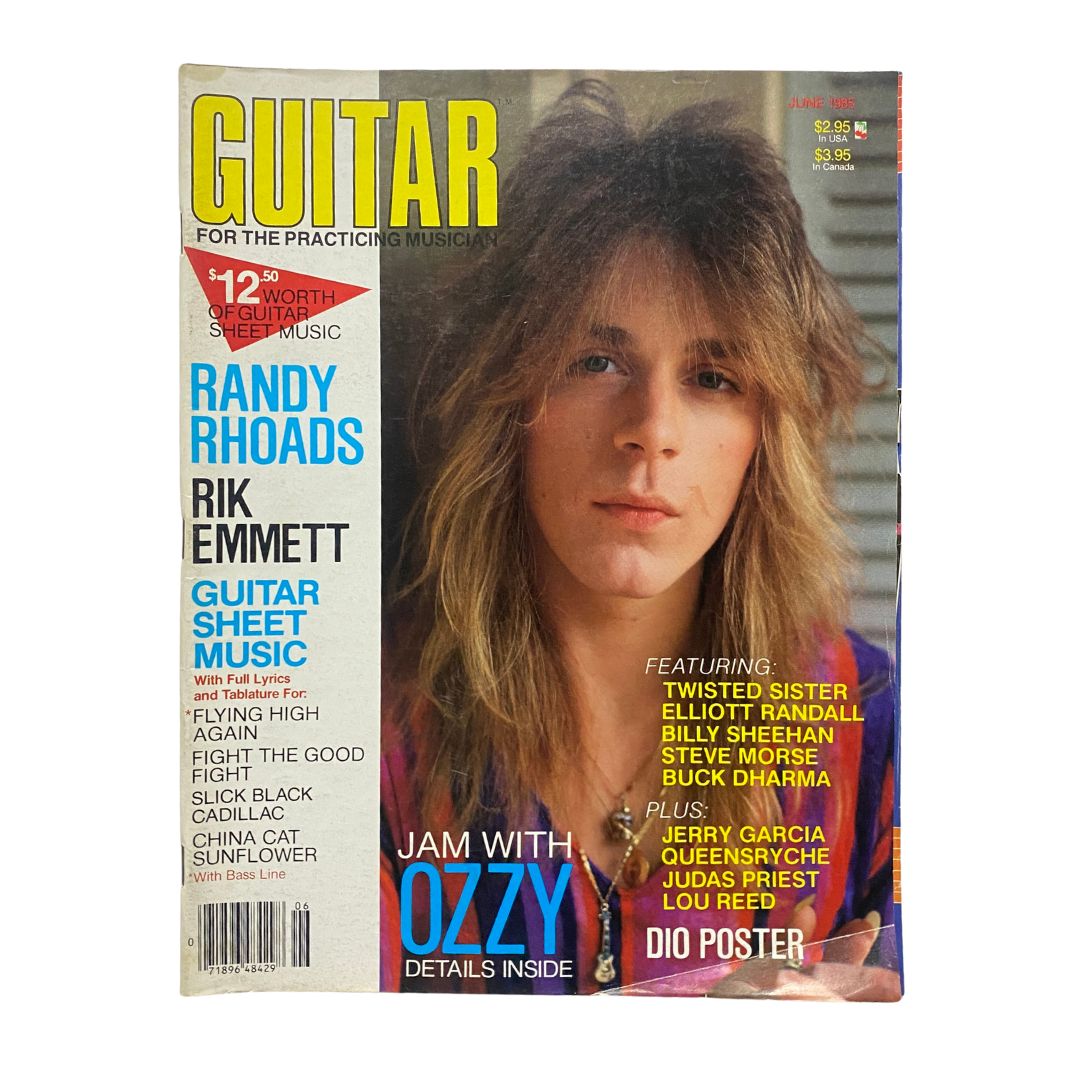 Guitar for the Practicing Musician Magazine June 1985 Randy Rhoads No Label