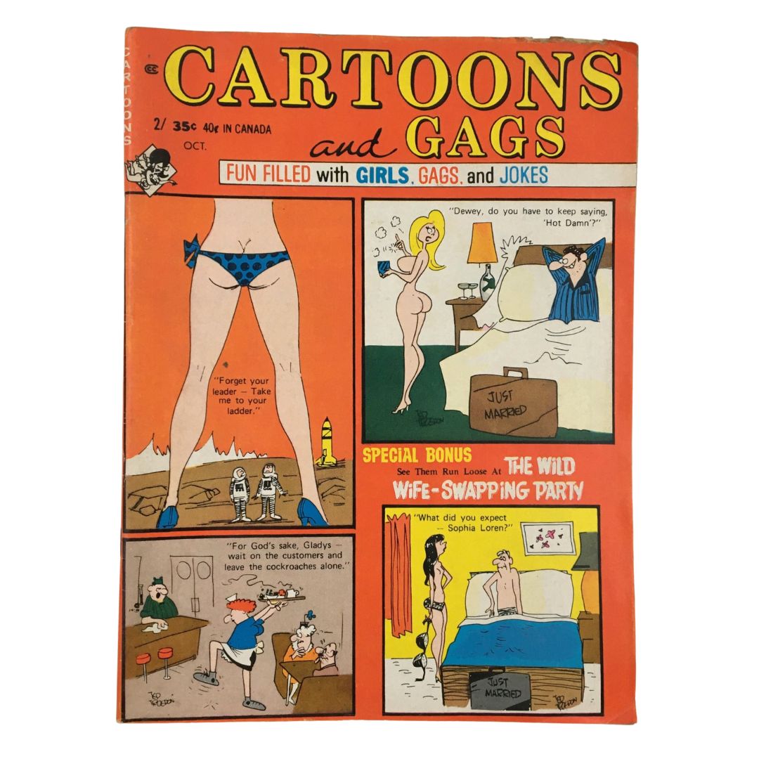 Cartoons and Gags Magazine October 1970 Vol. 17 No. 4 That Wild Sexy Chick