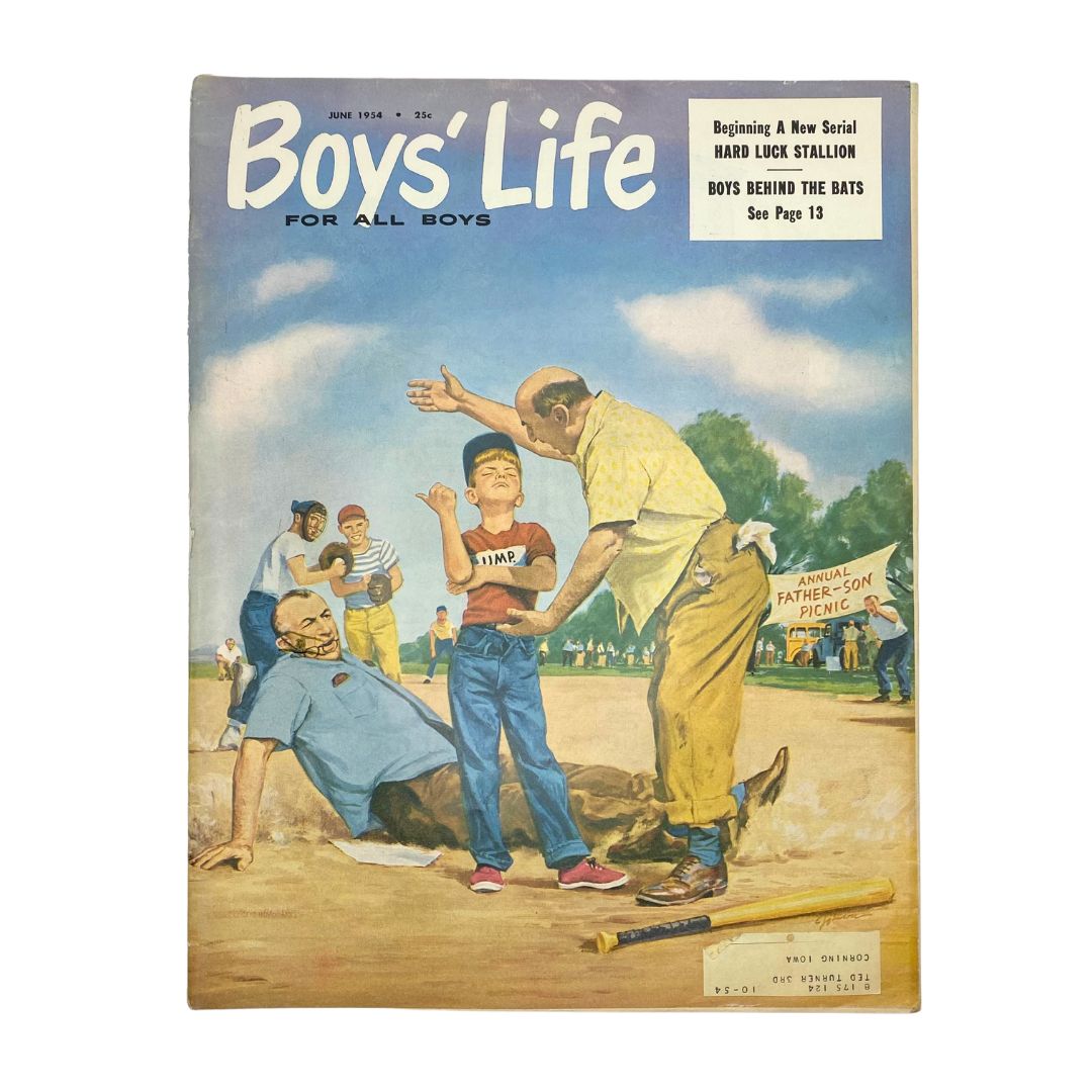 VTG Boys' Life for All Boys Magazine June 1954 The Dust-Raising Dad Out By Mile