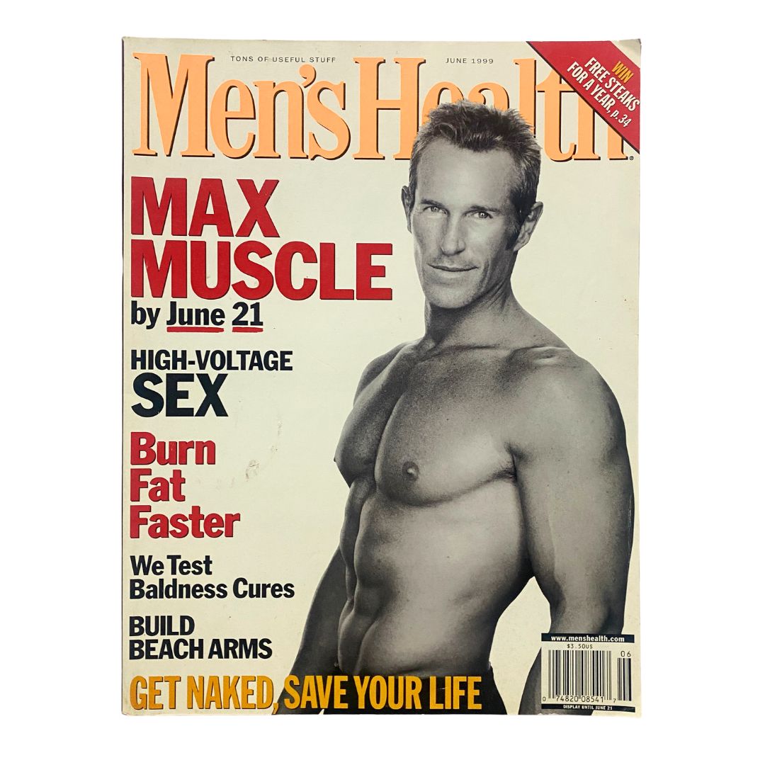 Men's Health Magazine June 1999 Tom Cannon Feature & Max Muscle No Label