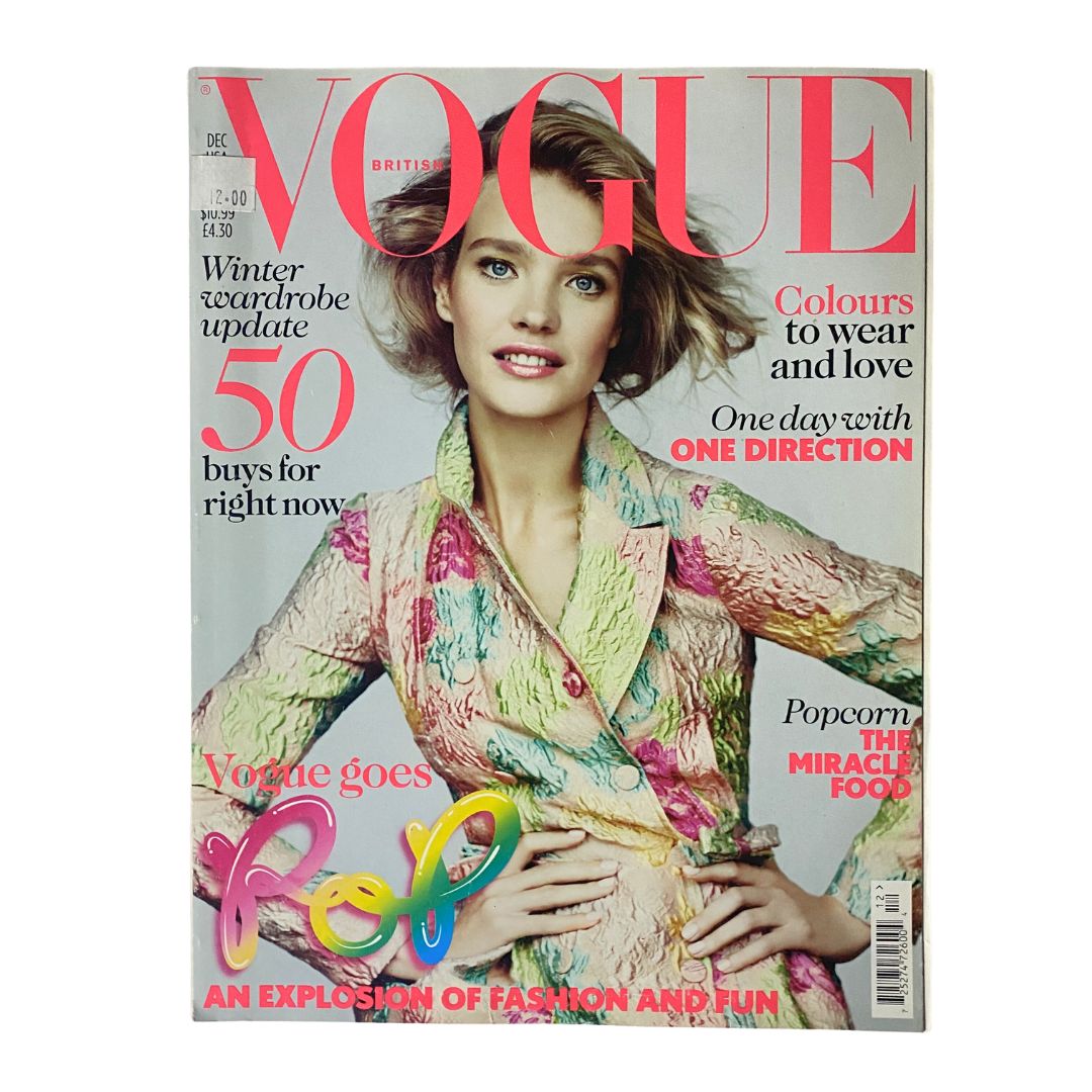 Vogue British Magazine December 2012 Natalia Vodianova Cover No Label VG