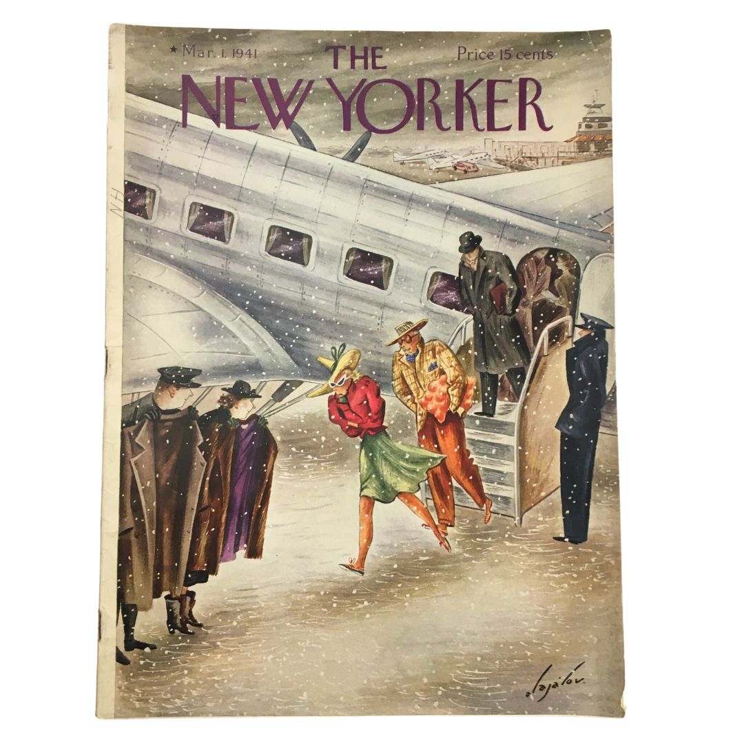 The New Yorker Magazine March 1 1941 Full Theme Cover by Constantin Alajalov