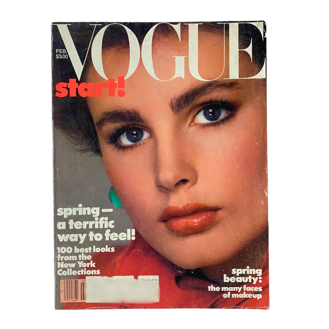 VTG Vogue Magazine February 1983 Alexa Singer by Richard Avedon