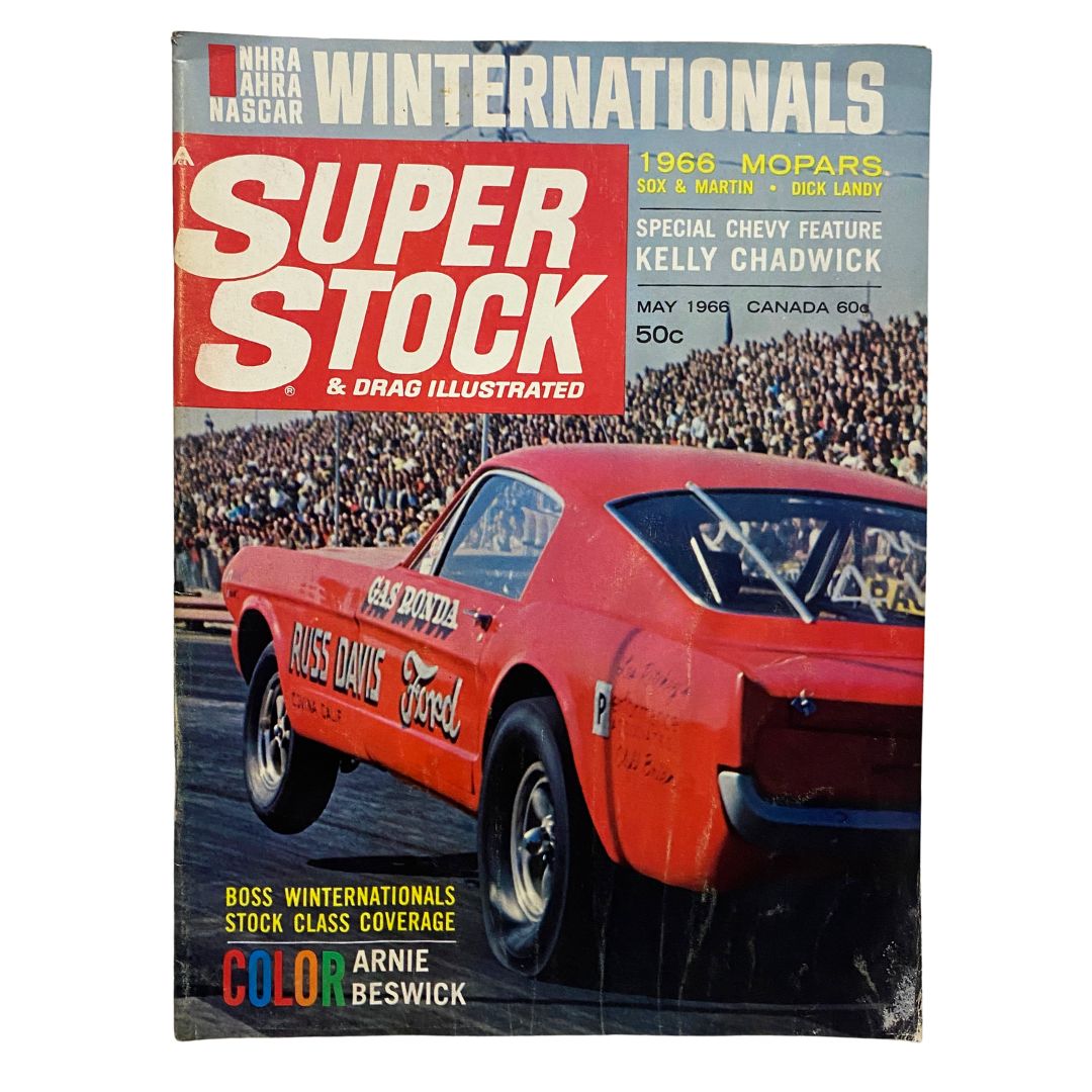 Super Stock & Drag Illustrated Magazine May 1966 Arnie Beswick GD Interior