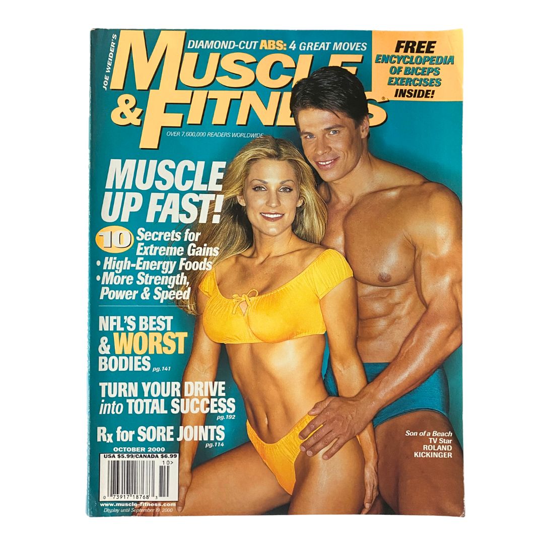 Muscle & Fitness Magazine October 2000 Roland Kickinger Cover No Label