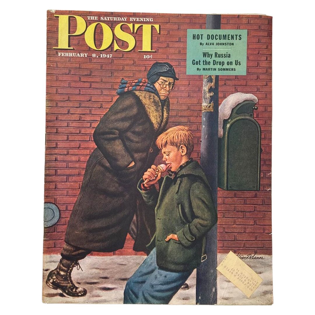 The Saturday Evening Post February 8 1947 George Weising & Pat Baker by Dohanos