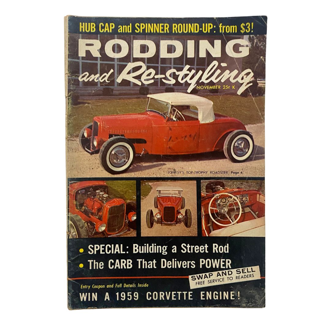 VTG Rodding & Re-Styling Magazine November 1958 Chev-Powered Show Rod No Label